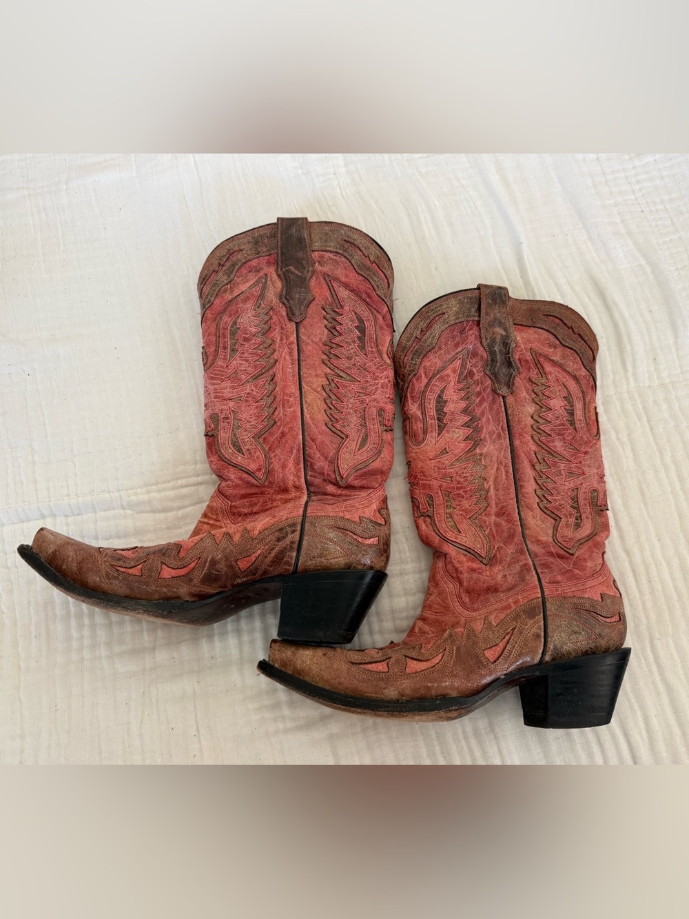 Corral Boots Snip Toe Cowboy Boots Size 8.5